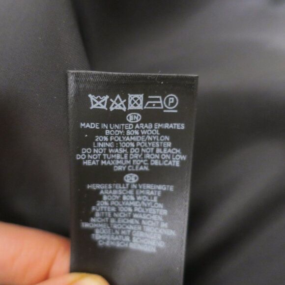 HOBBS LONDON WOOL MINI SKIRT PRINT GREEN BLACK 10 preppy office classic holiday - Picture 7 of 9